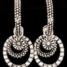 Clear Earring Post Earring Crystal Studs Hoops Various Hoops Texture 2 Inch Drop 210155-0941ASCLR