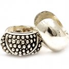 Silver Colored Earring Pin Catch Double Sided Earring Texture 18 Mm Drop 210155-0885ASSIV