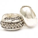 Clear Earring Pin Catch Crystal Studs Double Sided Earring Texture 18 Mm Drop 210155-0883ASCLR