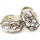Silver Colored Earring Pin Catch Crystal Studs Double Sided Earring Texture 18 Mm D 210155-0876ASSIV