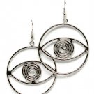 Silver Colored Earring Fish Hook Metal Casting Eye Pierced 1 1 2 Inch Drop 210155-0265RDSIV