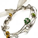 Multi Colored Bracelet Cord Bead Various Charms Elephant Chinese Character Luck Tu 210152-02515RDMLT