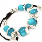 Turquoise Bracelet Cord Adjustable Marbles 12 Inch Long 210152-02417SOTUQ