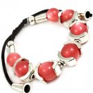 Pink Bracelet Cord Adjustable Marbles 12 Inch Long 210152-02417SOPNK