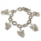 Clear Bracelet Toggle Charm Bridge Jewelry Crystal Studs Angel Texture Designer In 210152-00986ASCLR