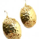 Gold Colored Earring Fish Hook Metal Casting 1 1 2 Inch Drop 1995-99006GDGOD