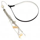 White Hair Accessories Hair Band Pearl Formica 12 1 2 Inch Drop 1968-99018ASWHT