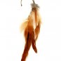 Brown Earring Linear Drop Ear Cuff Charm Feather 7 Inch Drop 1965-99321BOBRO
