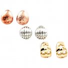 Multi Colored Earring Post Earring 3 Pair Set Shell Star Tear Drop Texture 12 Mm Dr 32528-43886THMLT