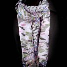 Gray Fashion Scarf Summer Fire Work Print Scarf 100% Polyester 43 Inch X 71 Inch / 221628-142GRY
