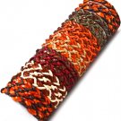 Multi Colored Bracelet Hemp Cord Adjustable Faux Leather Interlaced 24 Pieces 6 1 2 I 48162-99424MLT