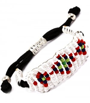 Multi Colored Bracelet Cord Mixed Bead 4712-5677MLT