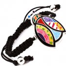 Multi Colored Bracelet Cord Britto Adjustable Painteded Ladybug 4712-5466RDMLT