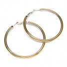 Gold Colored Earring Pin Catch Hoop Metal Casting 2 1 2 Inch Tall 32528-36056TTGOD