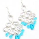 Blue Earring Linear Drop Metal Casting Bead 2 1 2 Inch Drop 25185-1128MSBLU