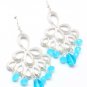 Blue Earring Linear Drop Metal Casting Bead 2 1 2 Inch Drop 25185-1128MSBLU