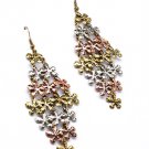 Multi Colored Earring Linear Drop Metal Casting Fish Hook 3 Inch Drop 25185-1122THMLT