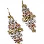 Multi Colored Earring Linear Drop Metal Casting Fish Hook 3 Inch Drop 25185-1122THMLT