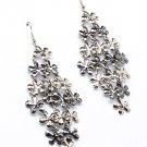 Black Earring Linear Drop Metal Casting Fish Hook 3 Inch Drop 25185-1122RDBLK