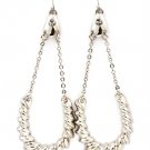 Clear Earring Fish Hook Metal Casting Crystal Stud 3 1 2 Inch Drop 1995-99535RDCLR