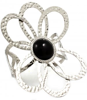 Black Bracelet Cuff Metal Casting Formica Texture 2 3 4 Inch Width 32233-021001RDBLK