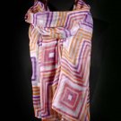 Purple Fashion Scarf Diamond Dazzle Scarf 100% Polyester 31 Inch X 71 Inch / 221628-087PUR
