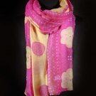 Purple Fashion Scarf Hana Print Scarf 100% Polyester 40 Inch X 70 Inch / 221628-050PUR