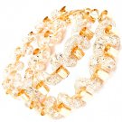 Clear Earring Pin Catch Hoop Metal Casting Acrylic Stones Interlaced 2 1 2 Inch Drop 53532-547GDCLR