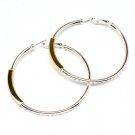 Gold Colored Earring Pin Catch Hoop Metal Casting Perforation 2 1 2 Inch Tall 32528-75704TTGOD