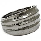 Black Bracelet Hinge Metal Casting Texture Patterns 1 1 2 Inch Width 32233-09631BNBLK
