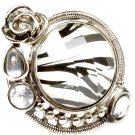 Animal Print Ring Adjustable Stretch Glass Stone Rose Various Cuts Faceted Texture 251818-20106ASANI
