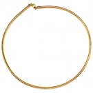 Gold Colored Necklace Metal Casting Round Omega Chain 4 Mm Width 18 Inch Long 19914-4018GDGOD