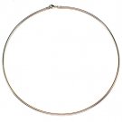 Silver Colored Necklace Metal Casting Round Omega Chain 3 Mm Width 20 Inch Long 19914-3020RDSIV