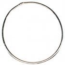 Silver Colored Necklace Metal Casting Omega Chain 6 Mm Width 20 Inch Long 19914-0620RDSIV