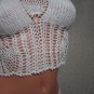 White Pineapple Tankini Bikini (Small/Medium)