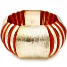 Red Bracelet Stretch Metal Casting Fabric 1 1 4 Inch Width 219102-9054GDRED