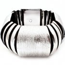 Black Bracelet Stretch Metal Casting Fabric 1 1 4 Inch Width 219102-9054RDBLK
