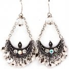 Clear Earring Fish Hook Chandelier Drop Metal Casting Bead Acrylic Stone Crystal Stud 53530-948SOCLR