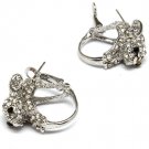 Clear Earring Pin Catch Crystal Studs Rabbit 1 Inch Tall 1024536-0548RDCLR