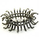 Gray Bracelet Stretch Crystal Stone Multi Hook Metal Casting / 1115227-038BNGRY