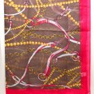 Brown Fashion Scarf 100% Polyester Chain 42 Inch X 48 Inch / 112166-99287BRO