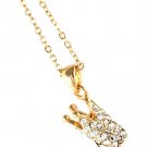 Clear Necklace Pendant Crown Crystal Studs Texture Studs All Around 15 Mm Pendant 1 113114-1106GDCLR