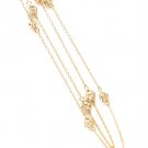 Clear Necklace Long Necklace Fireball Crystal Studs Beads 36 Inch Long 113114-99101GDCLR