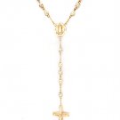 Clear Necklace Pendant Crystal Studs Fireballs Jesus Cross Texture Religious 6 1 2  113114-9957GDCLR
