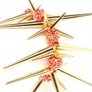 Red Bracelet Stretch Celebrity Inspired Fireball Spikes Various Size Spike 15 Mm Fir 11312-2181GDRED