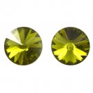 Green Earring Post Earring Crystal Stone Faceted 8 Mm Drop 11315-2119RDGNA
