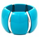 Turquoise Bracelet Stretch Formica 2 Inch Width 11632-1042RDTUQ