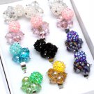 Multi Colored Ring Adjustable Bead Dozen Package 7 Color Assorted 1 Inch Tall 121218-51053MLT