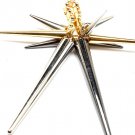 Multi Colored Ring Adjustable Stretch Spikes Various Size Spike 3 1 2 Inch Tall 12141828-038THMLT