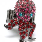 Pink Ring Adjustable Stretch Crystal Studs Octopur 1 1 4 Inch Tall / 12141836-076BNPNK